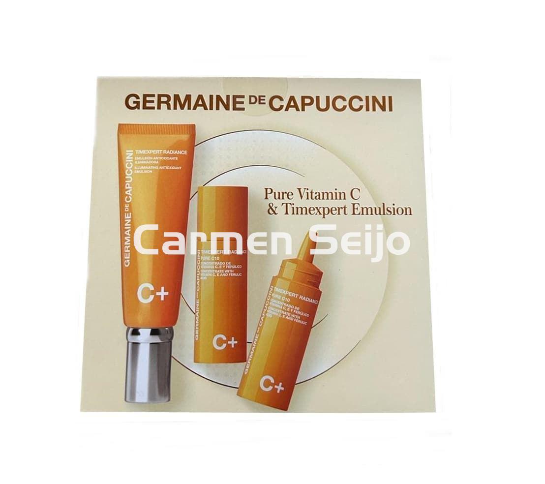 Germaine de Capuccini Pack Pure Vitamin C & Emulsión Timexpert Radiance C+ - Imagen 1