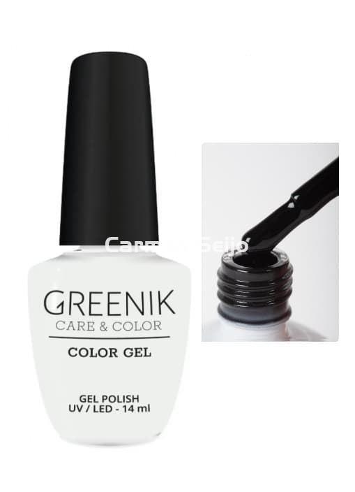 Greenik Care & Color Esmalte Negro WOO2 Gel Polish - Imagen 1
