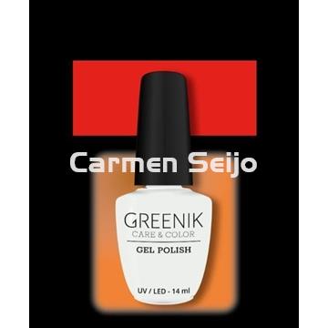 Greenik Care & Color Esmalte Rojo Neón GG09 Gel Polish - Imagen 2