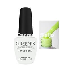 Greenik Care & Color Esmalte Verde Neón GG12 Gel Polish - Imagen 1