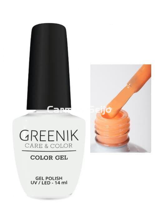Greenik Care & Color Naranja Esmalte Neón GG15 Gel Polish - Imagen 1