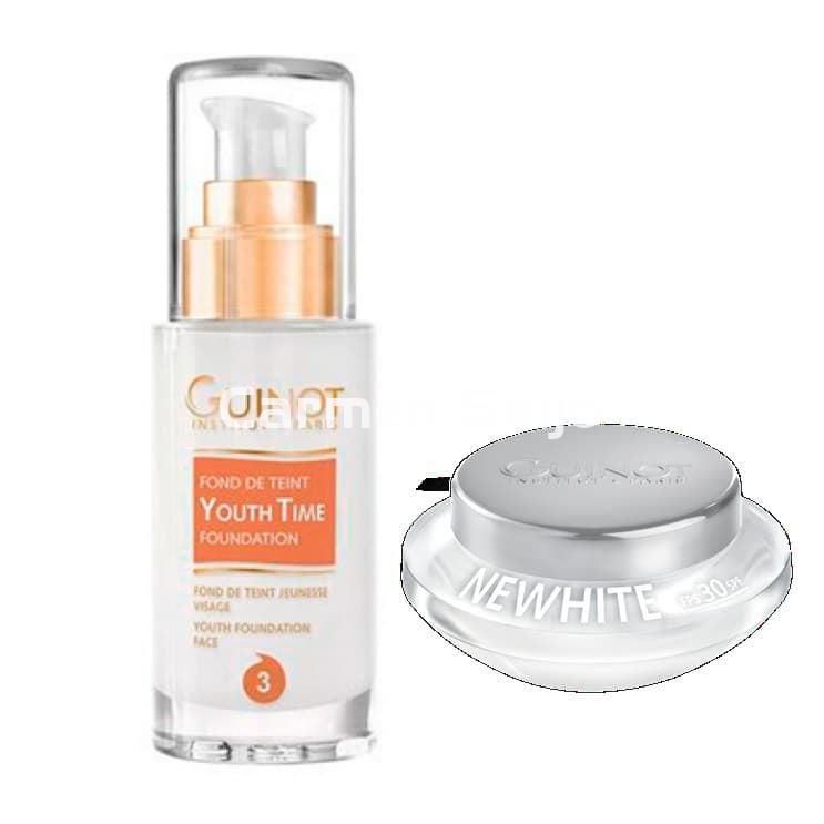 Guinot Pack Crema Newhite SPF 30 y Fond de Teint Youth Time n°3 - Imagen 1