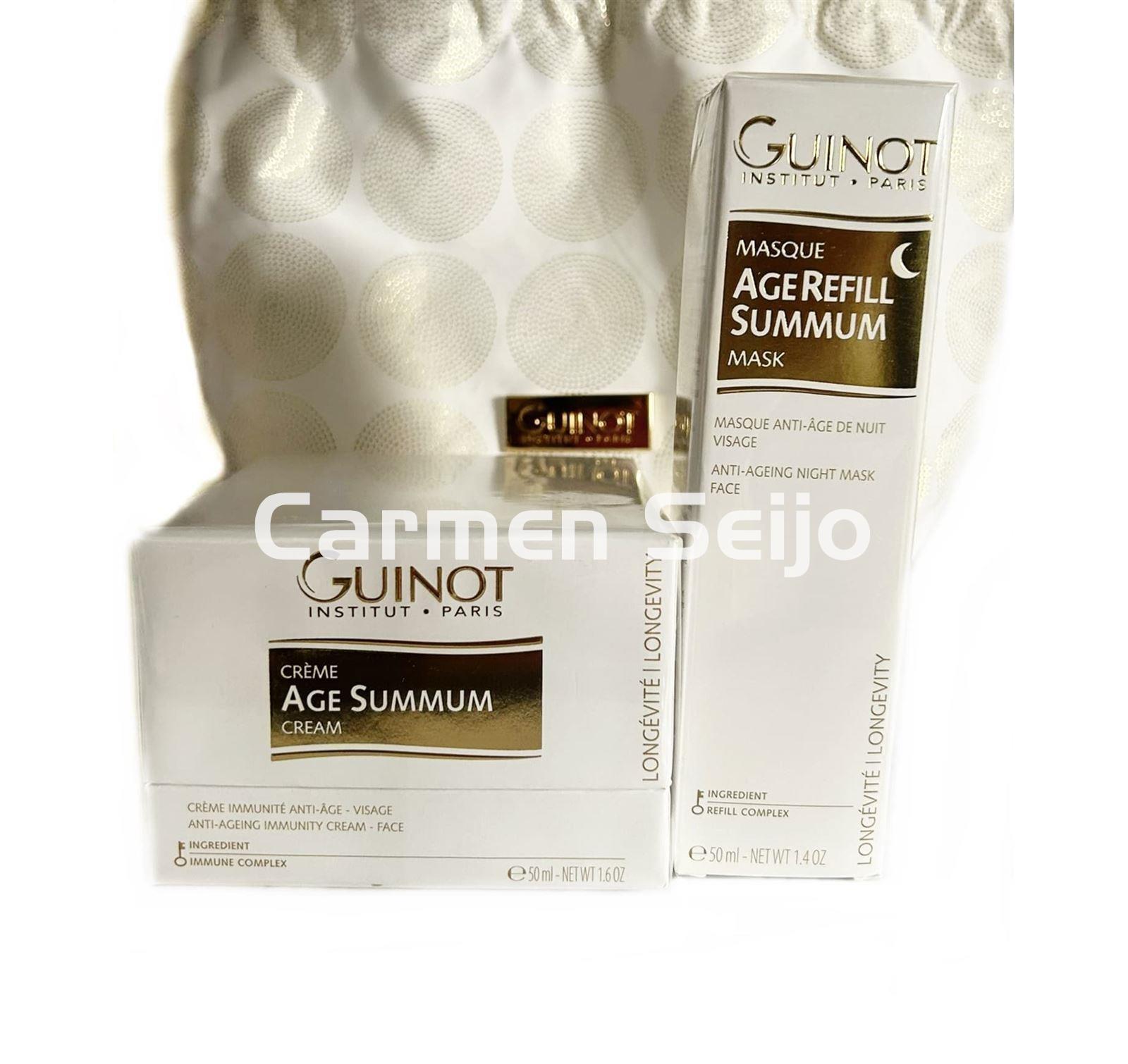 Guinot Pack Navidad Antiedad Crema Age Summun + Mascarilla Refill Summum - Imagen 1