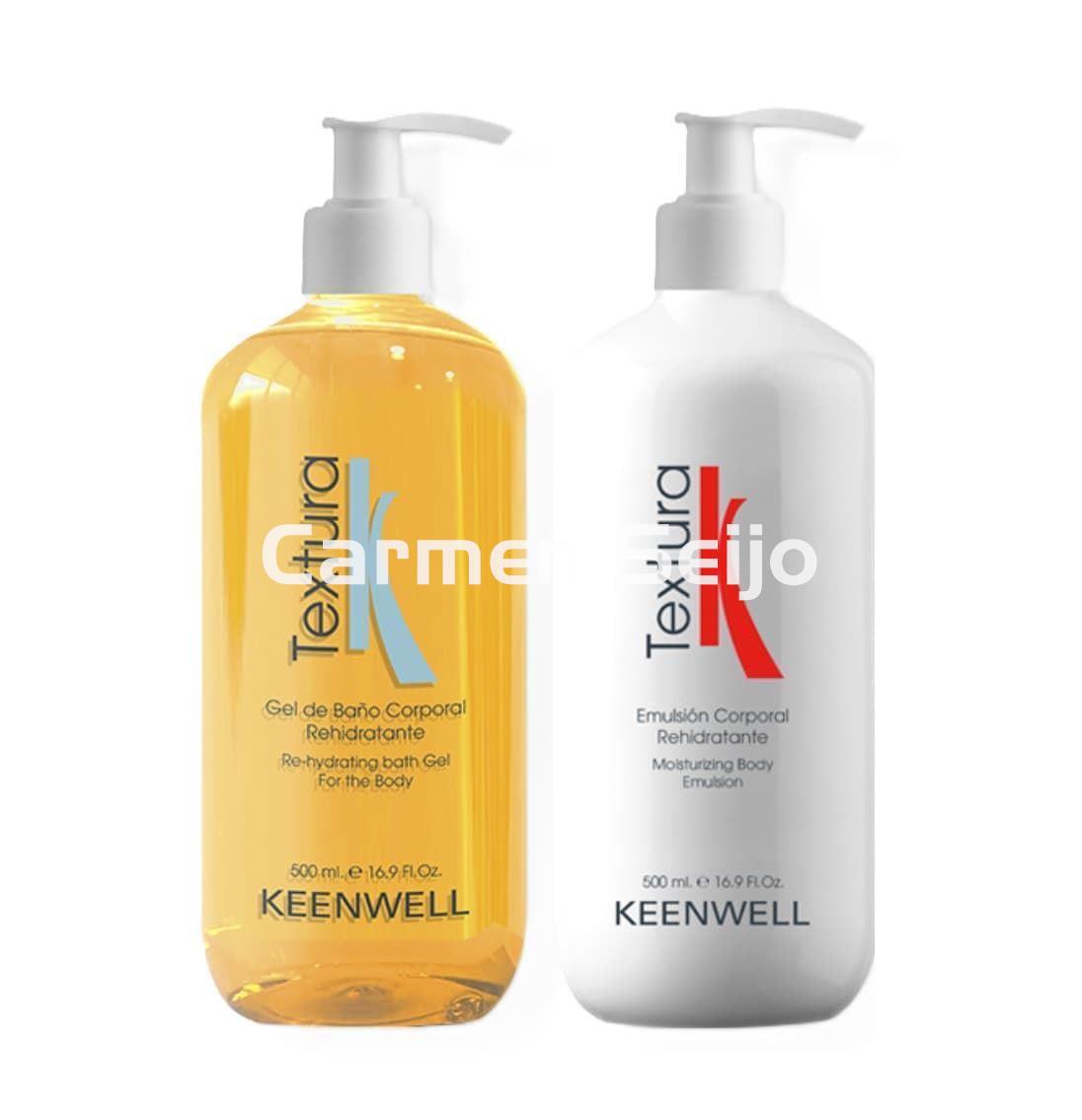 Keenwell Pack Textura Emulsión Rehidratante y Gel de Baño - Imagen 1