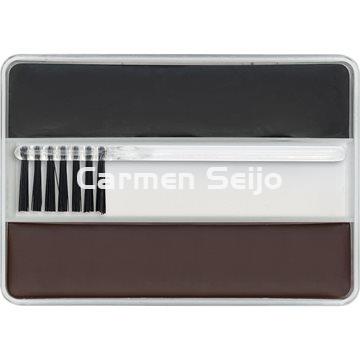 Kryolan Máscara en Pastilla Cake Máscara Marrón y Negro 15 g - Imagen 1