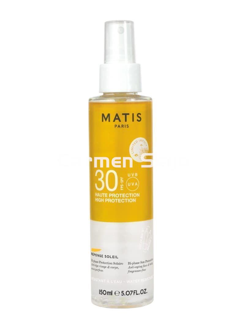 Matis Protección Bifásica Solaire SPF 30 Réponse Soleil 150 ml - Imagen 1