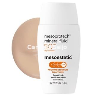mesoestetic Mineral Fluid SPF 50+ Color Piel Sensible mesoprotech® - Imagen 1