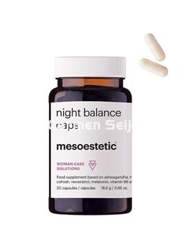 mesoestetic Night Balance Caps Nutricosmético para Menopausia - Imagen 1