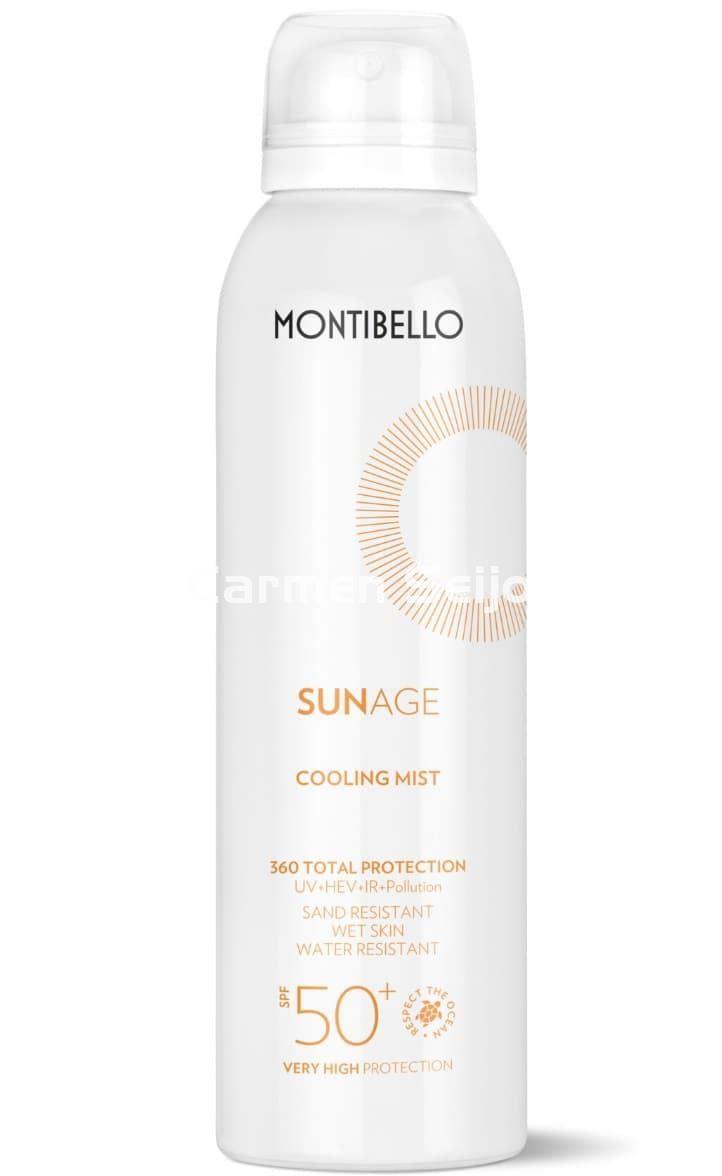Montibello Bruma Fotoprotectora Cooling Mist SPF 50+ Sunage - Imagen 1