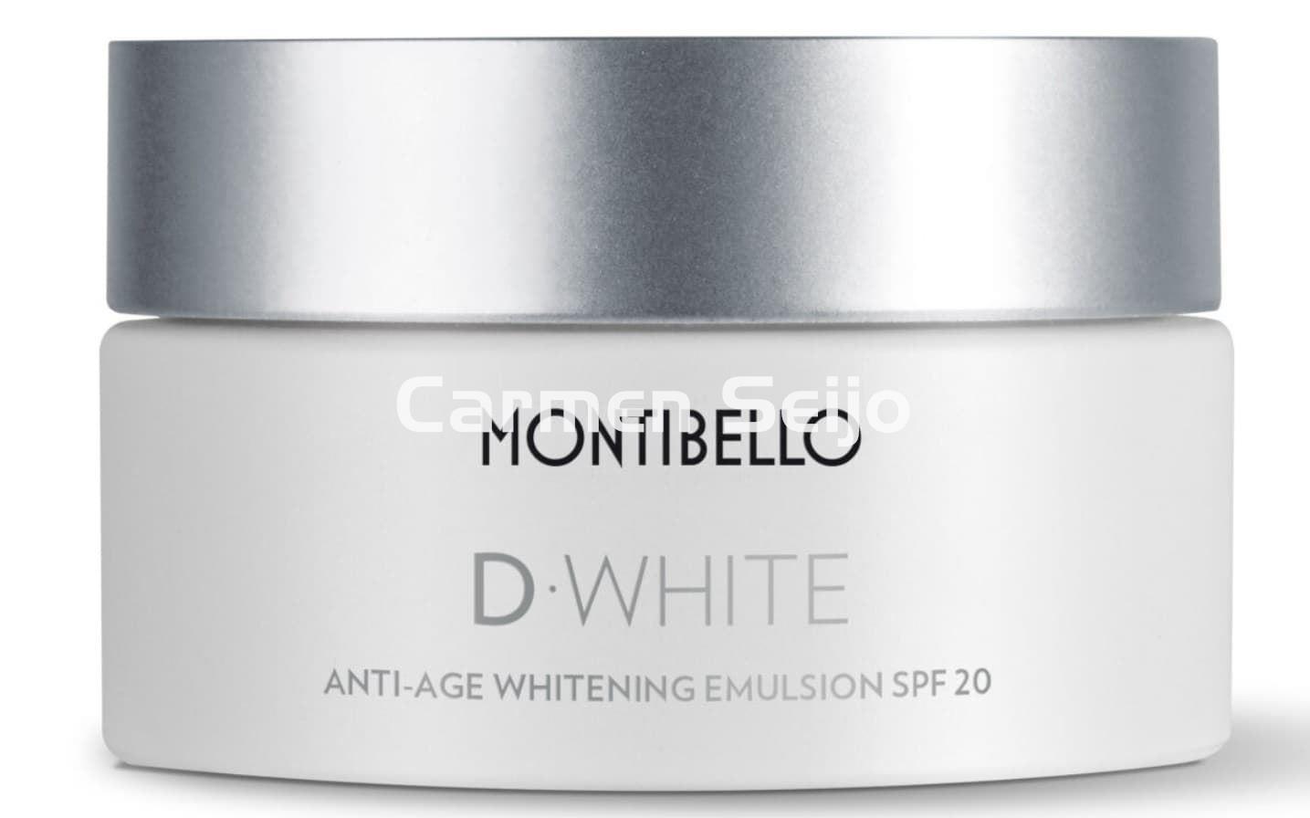 Montibello Emulsión Despigmentante Anti-Age Whitenning SPF 20 D-White - Imagen 1