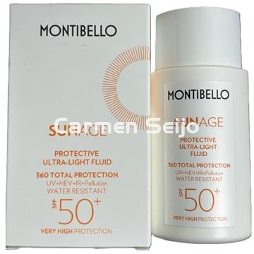 Montibello Emulsión Solar Protective Ultralight Fluid SPF 50+ Sunage - Imagen 1