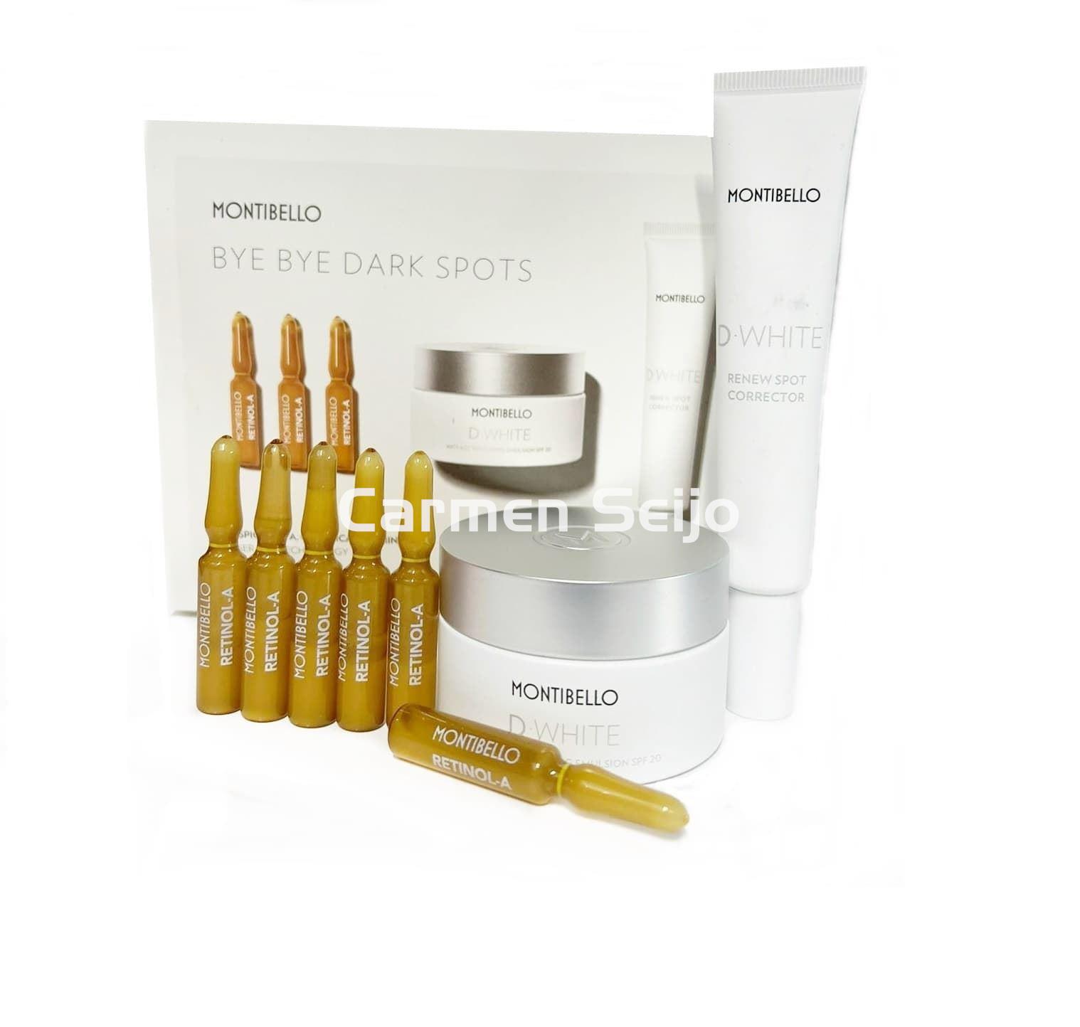 Montibello Pack Despigmentante Antiedad Emulsión D-White Bye Bye Dark Spots - Imagen 1