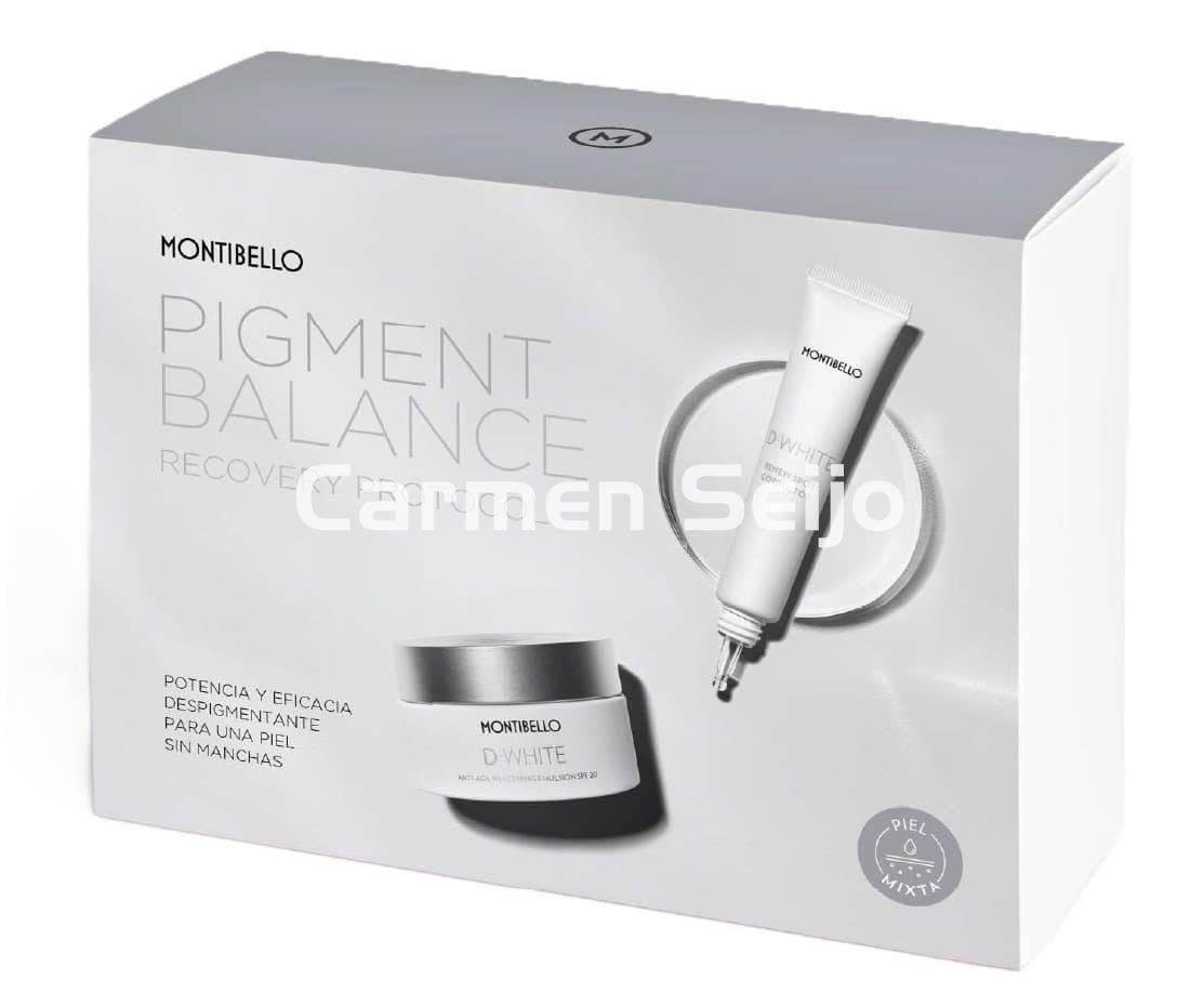 Montibello Pack Despigmentante Emulsión Antiedad SPF 20 D-White - Imagen 1