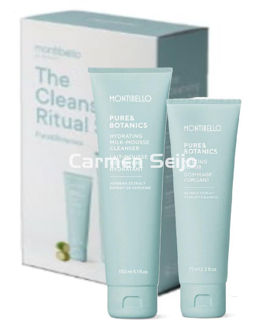 Montibello Pack Pure & Botanics Mousse Limpiadora Hydrating Milk y Melting Scrub - Imagen 1