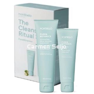 Montibello Pack Pure & Botanics Mousse Limpiadora Hydrating Milk y Melting Scrub - Imagen 1
