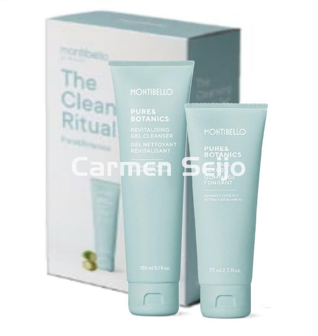Montibello Pack Pure & Botanics Revitalising Gel y Melting Scrub - Imagen 1