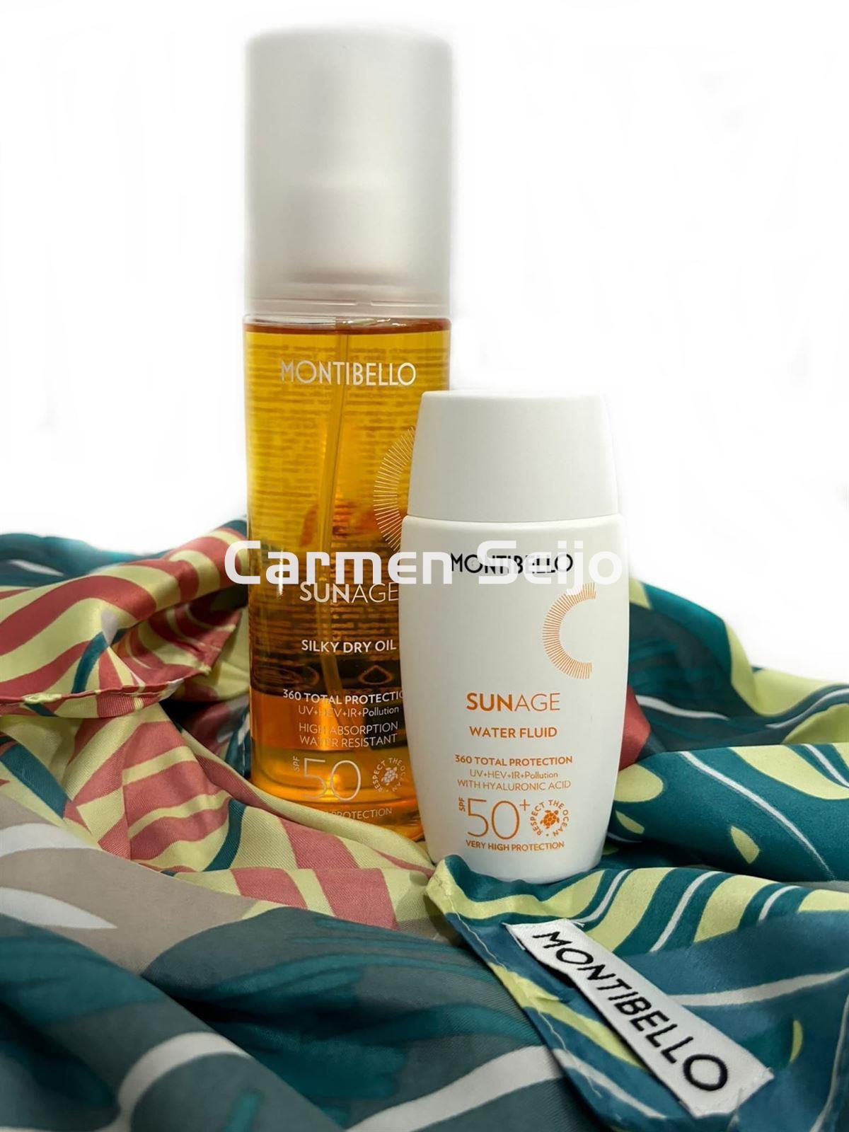 Montibello Pack Solar SPF 50 Silky Dry Oil y Water Fluid Sunage - Imagen 1