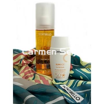 Montibello Pack Solar SPF 50 Silky Dry Oil y Water Fluid Sunage - Imagen 1