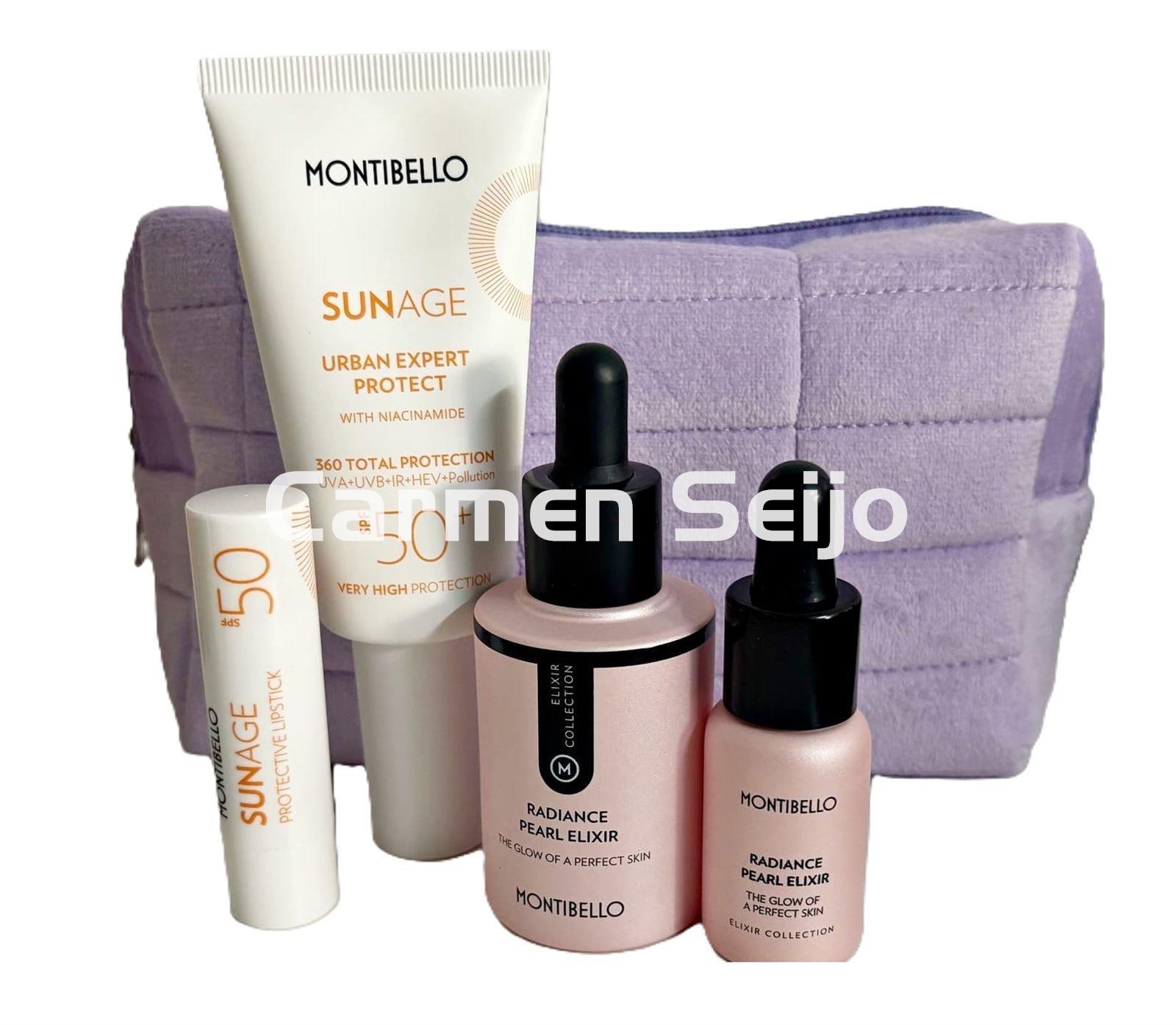 Montibello Pack Solar Urban Expert Protect SPF 50+ y Radiance Pearl Elixir - Imagen 1