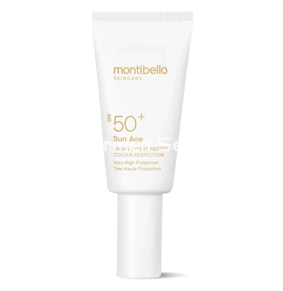 Montibello Protector Solar Facial con Color Urban Expert SPF 50+ Sun Age 50 ml - Imagen 1
