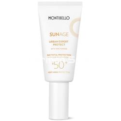 Montibello Protector Solar Facial Invisible Urban Expert Protect SPF 50+ Sun Age 50ml - Imagen 1