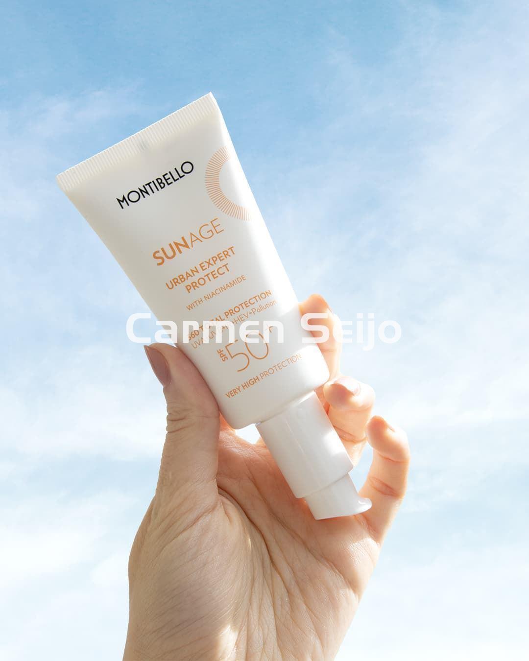 Montibello Protector Solar Facial Invisible Urban Expert Protect SPF 50+ Sun Age 50ml - Imagen 2
