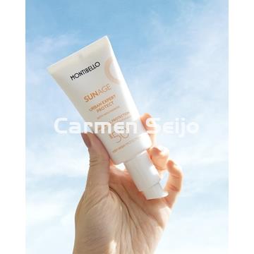 Montibello Protector Solar Facial Invisible Urban Expert Protect SPF 50+ Sun Age 50ml - Imagen 2