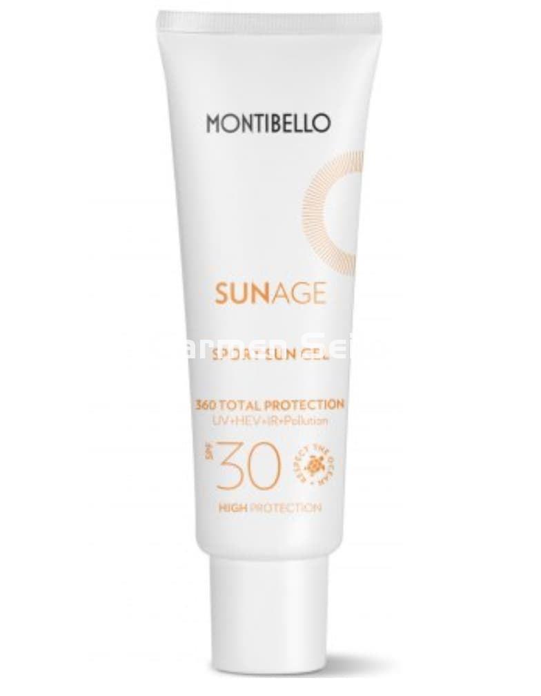 Montibello Protector Solar Facial Sport Sun Gel SPF 30 Sunage - Imagen 1