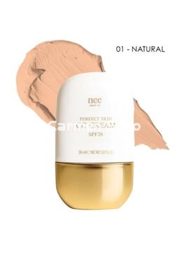 Nee Make Up Milano CC Cream 01 Natural Perfect Skin "Care & Glow" - Imagen 1