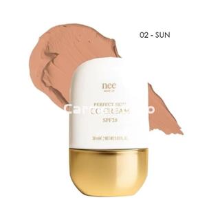 Nee Make Up Milano CC Cream 02 Sun Perfect Skin "Care & Glow" - Imagen 1
