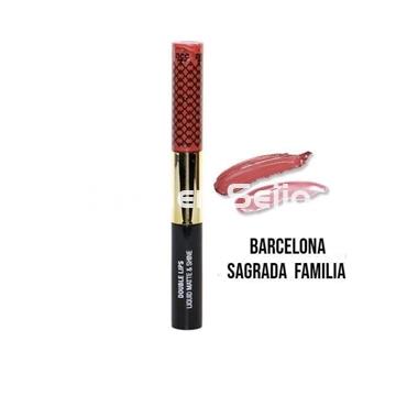 Nee Make Up Milano Double Lips Liquid Matte & Shine Barcelona Sagrada Familia 506 - Imagen 1