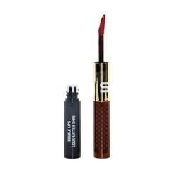Nee Make Up Milano Double Lips Liquid Matte & Shine Bergamo Collioni 501 - Imagen 2