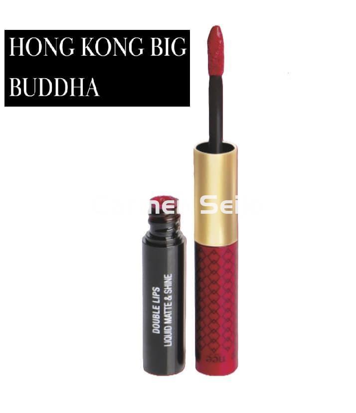 Nee Make Up Milano Double Lips Liquid Matte & Shine Hong Kong Big Buddha 513 Sensual Chic - Imagen 1