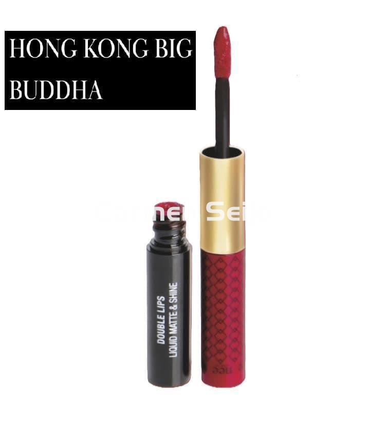 Nee Make Up Milano Double Lips Liquid Matte & Shine Hong Kong Big Buddha 513 Sensual Chic - Imagen 1