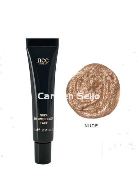Nee Make Up Milano Fluido Iluminador Nude Shimmer Cool Face - Imagen 1