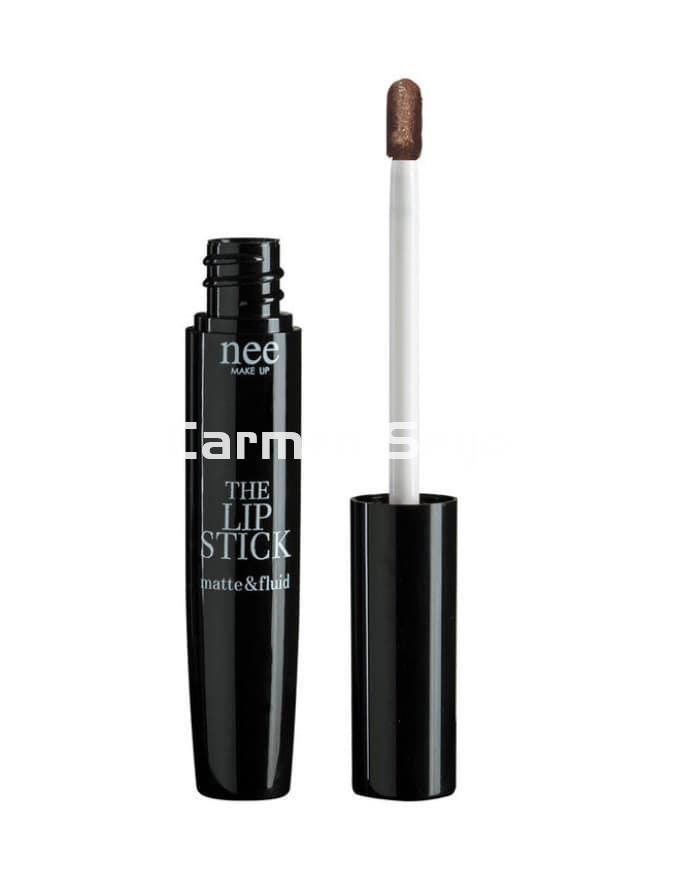 Nee Make Up Milano Labial The Lipstick Matte & Fluid Dark Brown - Imagen 2