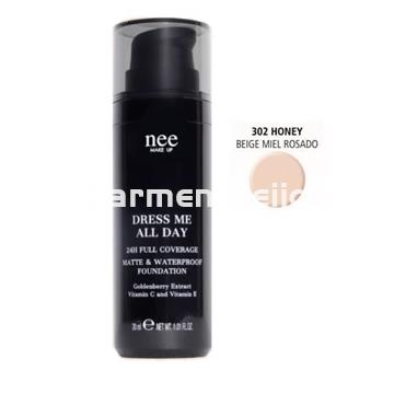 Nee Make Up Milano Maquillaje Mate y Waterproof Dress Me All Day 302 Honey - Imagen 1