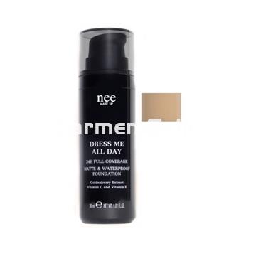 Nee Make Up Milano Maquillaje Mate y Waterproof Dress Me All Day 304 Caramelo - Imagen 1