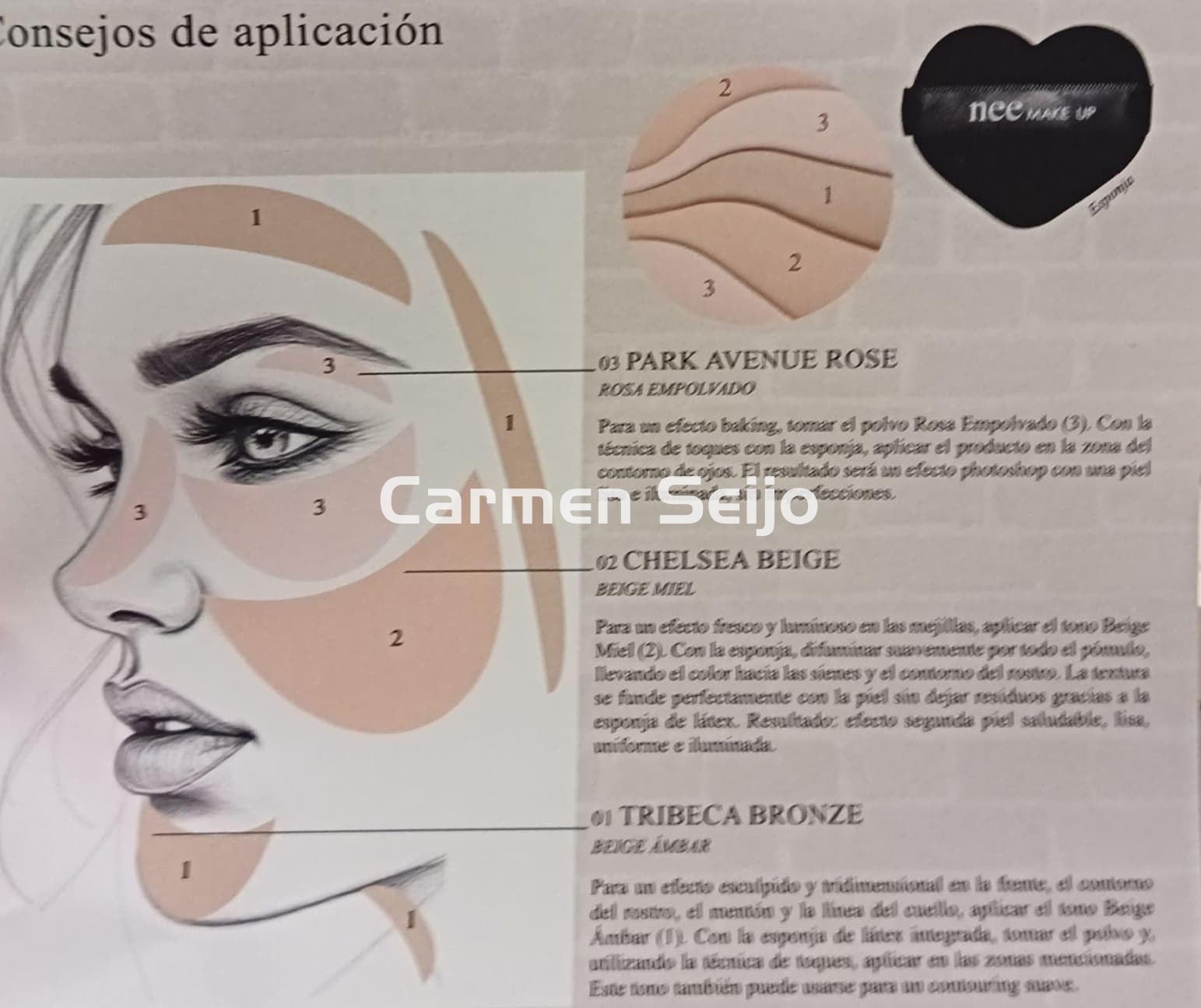 Nee Make Up Milano Polvo Compacto Photoshop Light Powder - Imagen 2