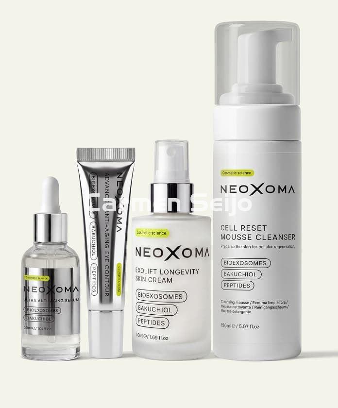 NEOXOMA Rutina Completa Longevity System: Limpiador, Sérum, Contorno y Crema - Imagen 1