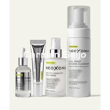 NEOXOMA Rutina Completa Longevity System: Limpiador, Sérum, Contorno y Crema - Imagen 1