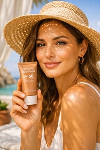 Protector Solar Facial con Color SPF 50