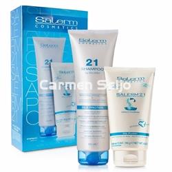 Salerm Pack Salerm 21 Reparación Champú y Mascarilla Silk Protein - Imagen 1