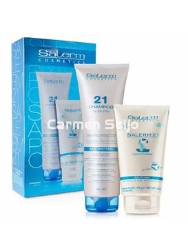 Salerm Pack Salerm 21 Reparación Champú y Mascarilla Silk Protein - Imagen 1
