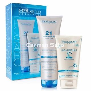 Salerm Pack Salerm 21 Reparación Champú y Mascarilla Silk Protein - Imagen 1
