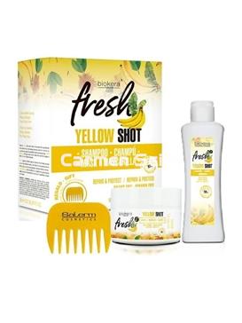 Salerm Pack Yellow Shot Champú y Mascarilla Plátano - Imagen 1
