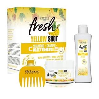 Salerm Pack Yellow Shot Champú y Mascarilla Plátano - Imagen 1