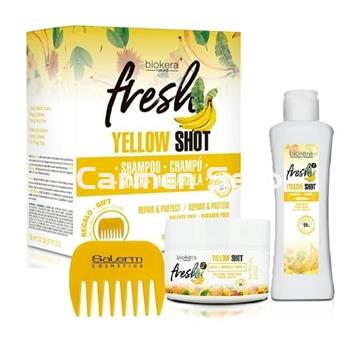 Salerm Pack Yellow Shot Champú y Mascarilla Plátano - Imagen 1