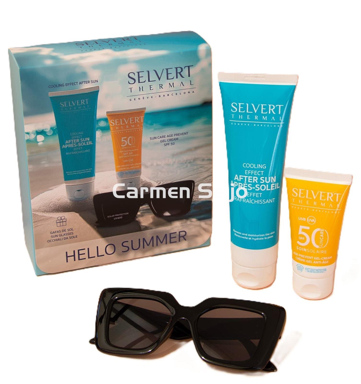 Selvert Thermal Pack Solar Crema Antiedad SPF 50 y After Sun - Imagen 1