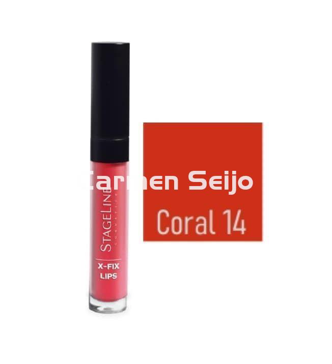 Stage Line Labial Líquido X-Fix Lips Coral Nº 14 - Imagen 1